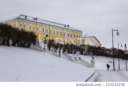 Smolensk, Russia. February 19th, 2025. Cathedral Mountain Architectural Ensemble 123232236