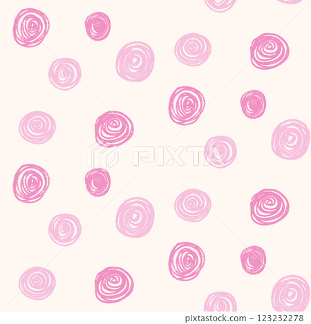 Polka dots pink seamless pattern crayon drawn. Circle confetti endless background. Birthday round points by pencil repeat cover. Scribble spots marker draw. Vector surface design festive motif. Polka dots pink seamless pattern crayon drawn. Circle confetti endless background. Birthday round points by pencil repeat cover. Scribble spots marker draw. Vector surface design festive motif. 123232278