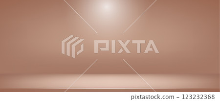 Brown gradation background. Light neutral wall product room. Minimal pastel table scene. Empty desk stage for beauty cosmetic presentation. Vector mocha mouse gradient illustration. Banner template Brown gradation background. Light neutral wall product room. Minimal pastel table scene. Empty desk stage for beauty cosmetic presentation. Vector mocha mouse gradient illustration. Banner template 123232368