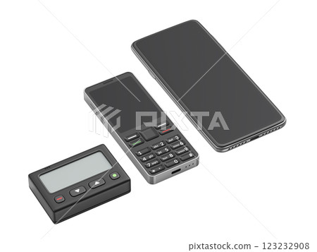Pager, feature phone, and smartphone 123232908