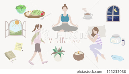 正念：睡眠、冥想、散步、花草茶、自我照顧 123233088