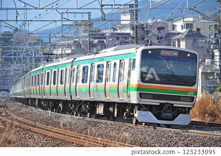 東海道本線真鶴JR東日本E231系列1000系列S-34編隊(Kouzu) 東海道本線真鶴JR東日本E231系列1000系列S-34編隊(Kouzu) 123233095