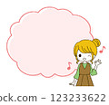 Woman giving OK sign, text space 123233622
