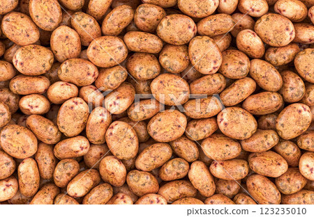 Potatoes background, wallpaper. 3D rendering Potatoes background, wallpaper. 3D rendering 123235010
