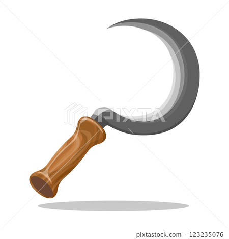 Sickle colorful emblem Sickle colorful emblem 123235076