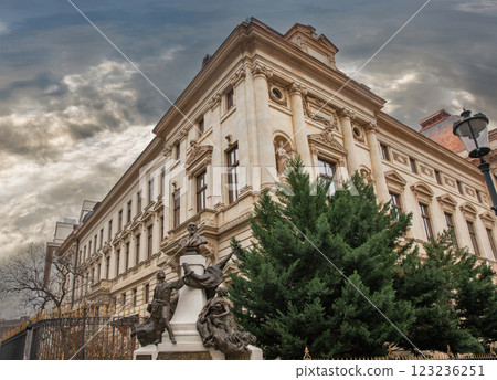 Statue of Eugeniu Carada in Bucharest downtown, Romania. Statue of Eugeniu Carada in Bucharest downtown, Romania. 123236251