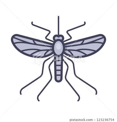 mosquito icon isolated sign symbol. mosquito icon isolated sign symbol. 123236754