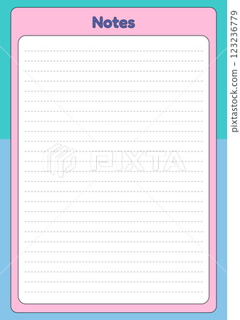 Lined Notes Page Template for Writing and Organization Lined Notes Page Template for Writing and Organization 123236779