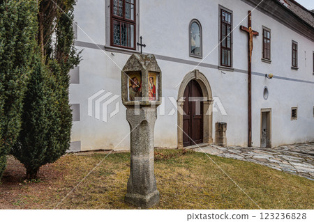 Pilgrimage Church of the Assumption of the Virgin Mary in the village of Kajov in the South Bohemian Region, Czech Republic 123236828