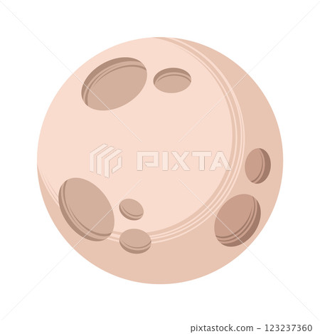 Moon cartoon outer space body Moon cartoon outer space body 123237360