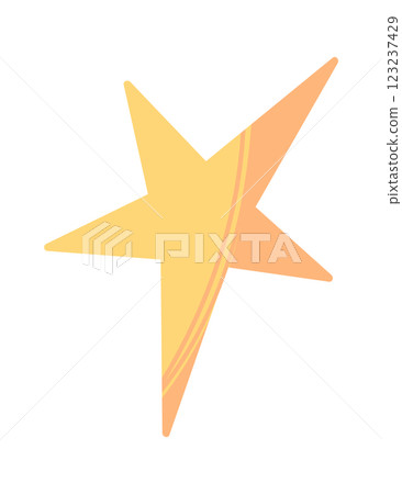 Sparkling star glowing space body 123237429