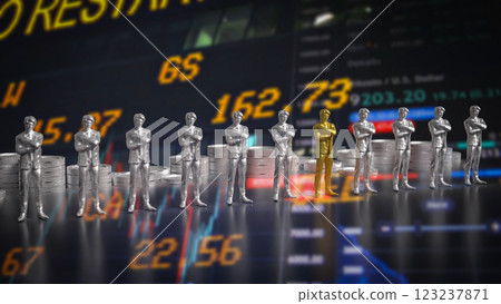 The Business men for Human Resource Management concept 3d Rendering. The Business men for Human Resource Management concept 3d Rendering. 123237871