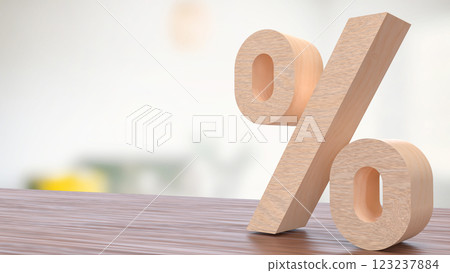 The percent for Tax or Business concept 3d Rendering. The percent for Tax or Business concept 3d Rendering. 123237884