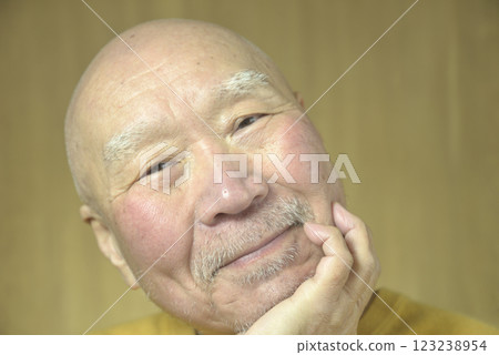 Smiling bearded old man Smiling bearded old man 123238954