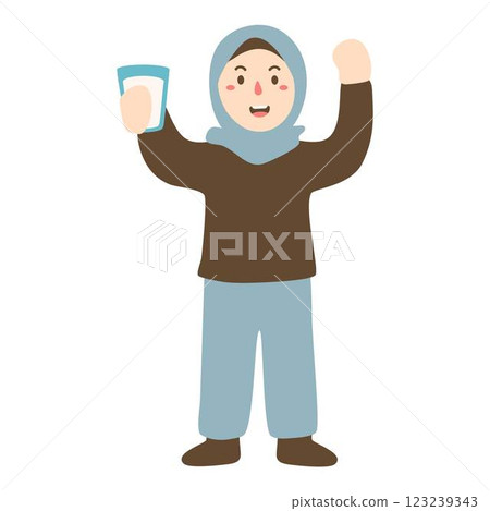 young woman girl drinking a glass young woman girl drinking a glass 123239343