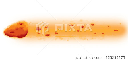 Illustration of a Meteor in Motion Hand Drawn Illustration Neon Illustration of a Meteor in Motion Hand Drawn Illustration Neon 123239375