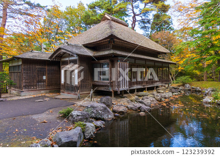 Autumn in Hokkaido, Hakodate City, Former Iwafune Family Garden (Kosetsuen), Garden 123239392