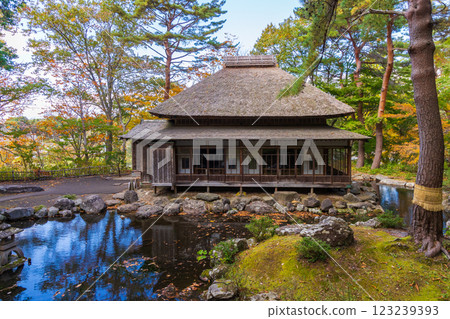 北海道的秋天, 函館市, 舊岩船家庭園 (小雪園), 花園 北海道的秋天, 函館市, 舊岩船家庭園 (小雪園), 花園 123239393