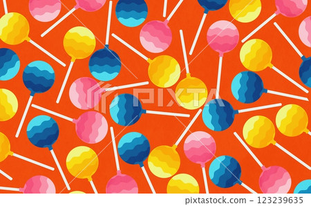 Round candy pattern (red) Round candy pattern (red) 123239635