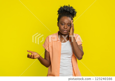 Sad young woman loses becoming surprised by lottery results bad fortune loss unlucky fortune news Sad young woman loses becoming surprised by lottery results bad fortune loss unlucky fortune news 123240166