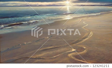 The main beach has crystal clear waves 123241211