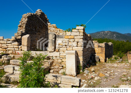 Ruins of the ancient Lycian city of Rhodiapolis 123241278