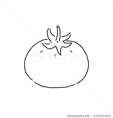 番茄線描 123241420