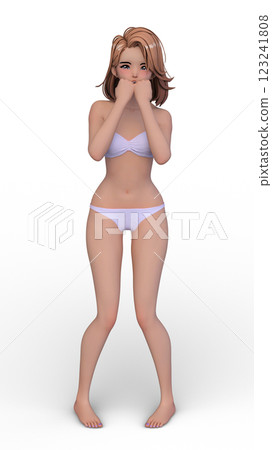 A woman in a bikini figure A woman in a bikini figure 123241808