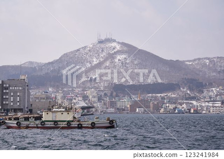 北海道函館港及函館山 123241984