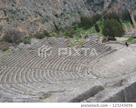 Beautifully preserved ancient amphitheater Beautifully preserved ancient amphitheater 123243056