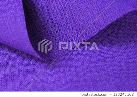 purple hemp viscose natural fabric cloth color, sackcloth rough texture of textile fashion 123243168
