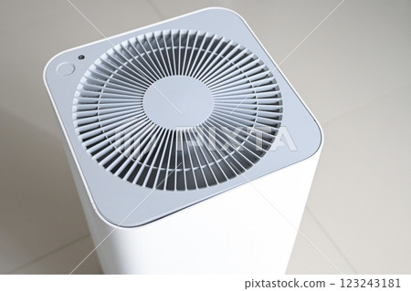 air purifier technology clean dust pm 2.5 in living room inside home for healthy care 123243181