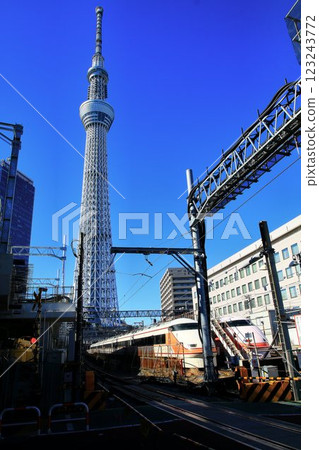 A railway line that has been running since the Meiji era - "Non-open railroad crossing" to be eliminated... Isesaki Line, No. 2 railroad crossing (outbound line) 123243772