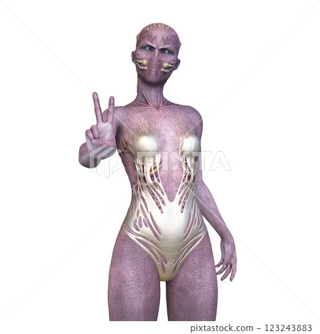 Female alien Female alien 123243883