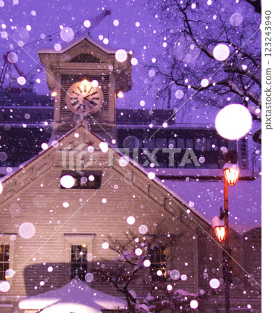 Spectacular view of Sapporo Clock Tower Spectacular view of Sapporo Clock Tower 123243940