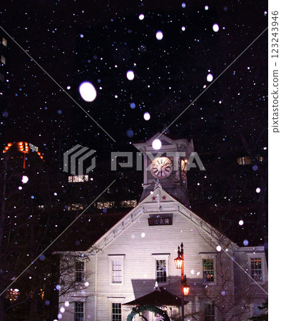 Spectacular view of Sapporo Clock Tower Spectacular view of Sapporo Clock Tower 123243946