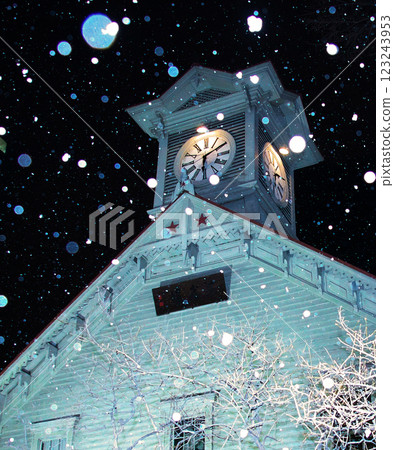 Spectacular view of Sapporo Clock Tower 123243953