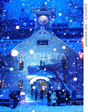 Spectacular view of Sapporo Clock Tower 123243954