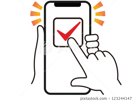 Click, check, touch, smartphone, finger, hand, operation, icon, simple, flat, transparent Click, check, touch, smartphone, finger, hand, operation, icon, simple, flat, transparent 123244147