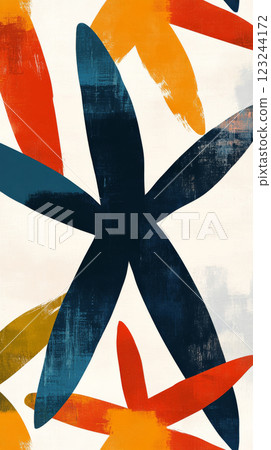 Colorful abstract shapes on light background create vibrant design Colorful abstract shapes on light background create vibrant design 123244172