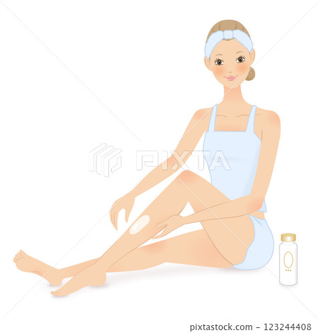 Women who do body care 123244408