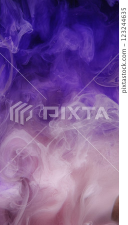 Mist flow. Ink water mix. Blur purple pink blue color gradient vapor blend underwater splash wave creative abstract art background. Mist flow. Ink water mix. Blur purple pink blue color gradient vapor blend underwater splash wave creative abstract art background. 123244635