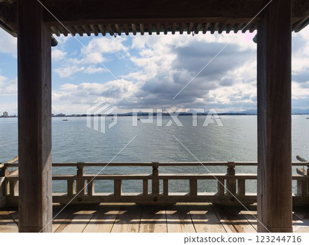 琵琶湖風景畫框構圖 123244716