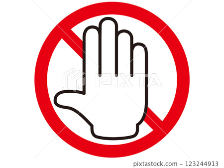 停止，禁止進入，停止，危險，禁止，警告，警告，限制，生命，預防，標記，圖標 123244913