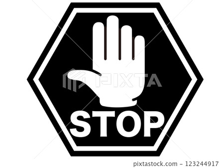 停止，禁止進入，停止，危險，禁止，警告，警告，限制，生命，預防，標記，圖標 123244917