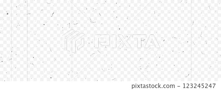 Dusty old scratched texture. Grainy grunge photo filter background. Aged grain film overlay. Rough dirty dotted backdrop. Black particles, fibers and flecks wallpaper. Damaged surface template. Vector 123245247