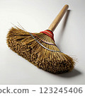 Isolated Broom on White Background Generative AI illustration 123245406