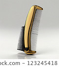Isolated Comb on White Background Generative AI illustration 123245418