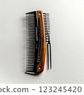 Isolated Comb on White Background Generative AI illustration 123245420