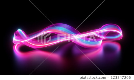 Vibrant, multicolored light streaks dance and intertwine against a deep, black background, creating a mesmerizing and dynamic display. Vibrant, multicolored light streaks dance and intertwine against a deep, black background, creating a mesmerizing and dynamic display. 123247206